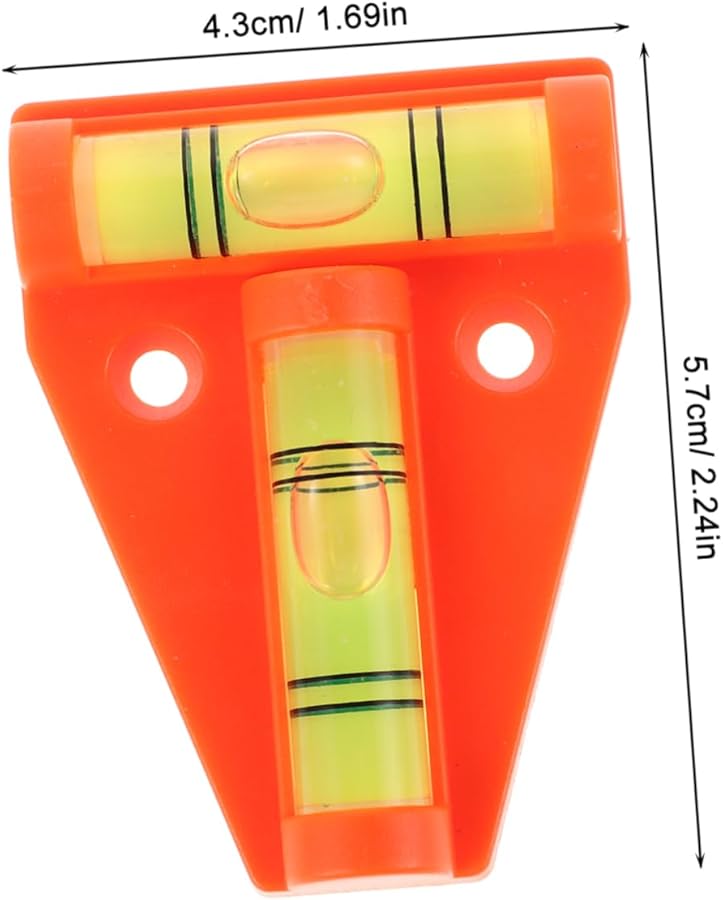 4Pcs Mini T Shaped Acrylic Spirit Level High Precision Tool For Furniture Tripods Camera - Image 2